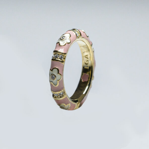 Anillo Aro Flor Pink61-7