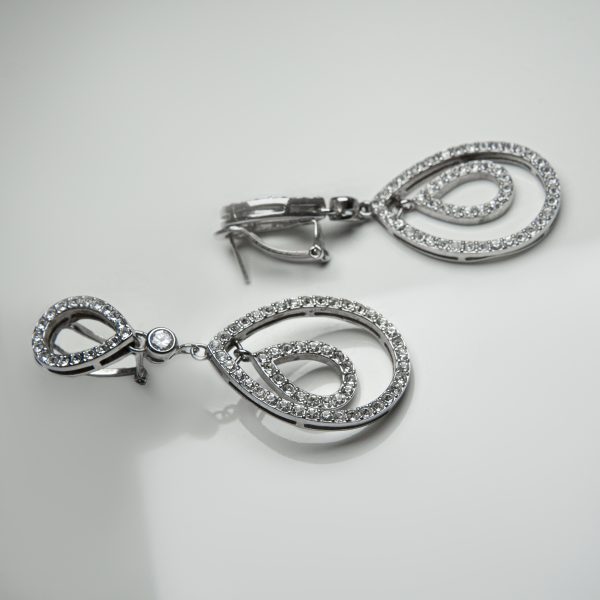 Aretes de Plata Rh