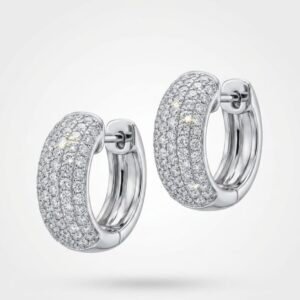 Argollas pequeñas Oro Blanco.