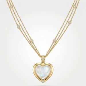 COLLAR TRIPLE CORAZON RADIANTE