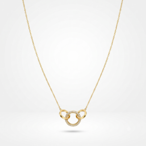 Cadena 18k con Aros & Diamantes