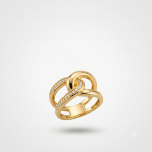 Anillo Lazos de Oro 18k